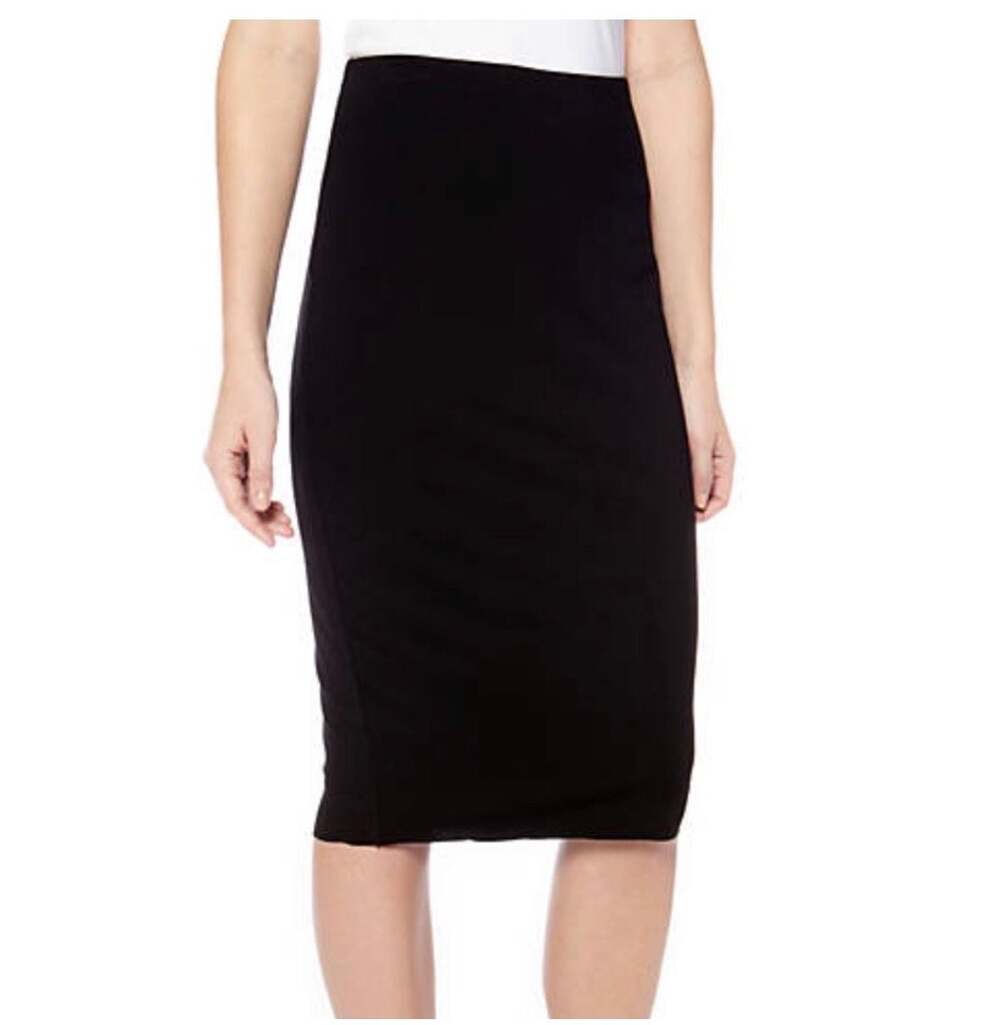 NWT Vince Camuto Black Essentials Midi Pencil Skirt S